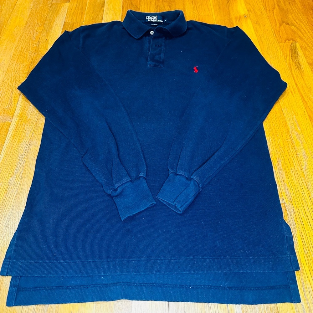 Polo by Ralph Lauren Men's Navy Long Sleeve Shirt Sz Small